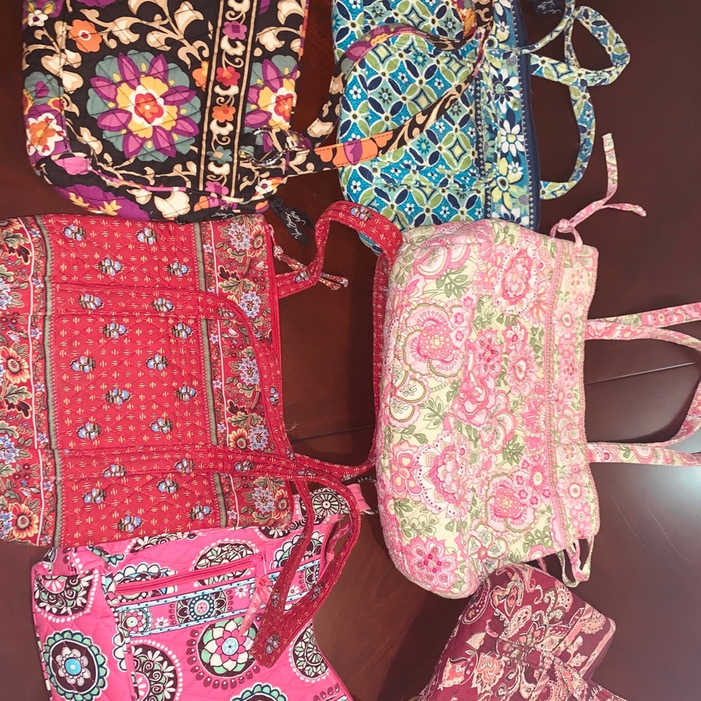 6 Vera Bradley purses. $25 each or $120 for all